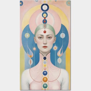Hilma's Spectrum of Womanhood: Abstract Colorful Expression Posters and Art